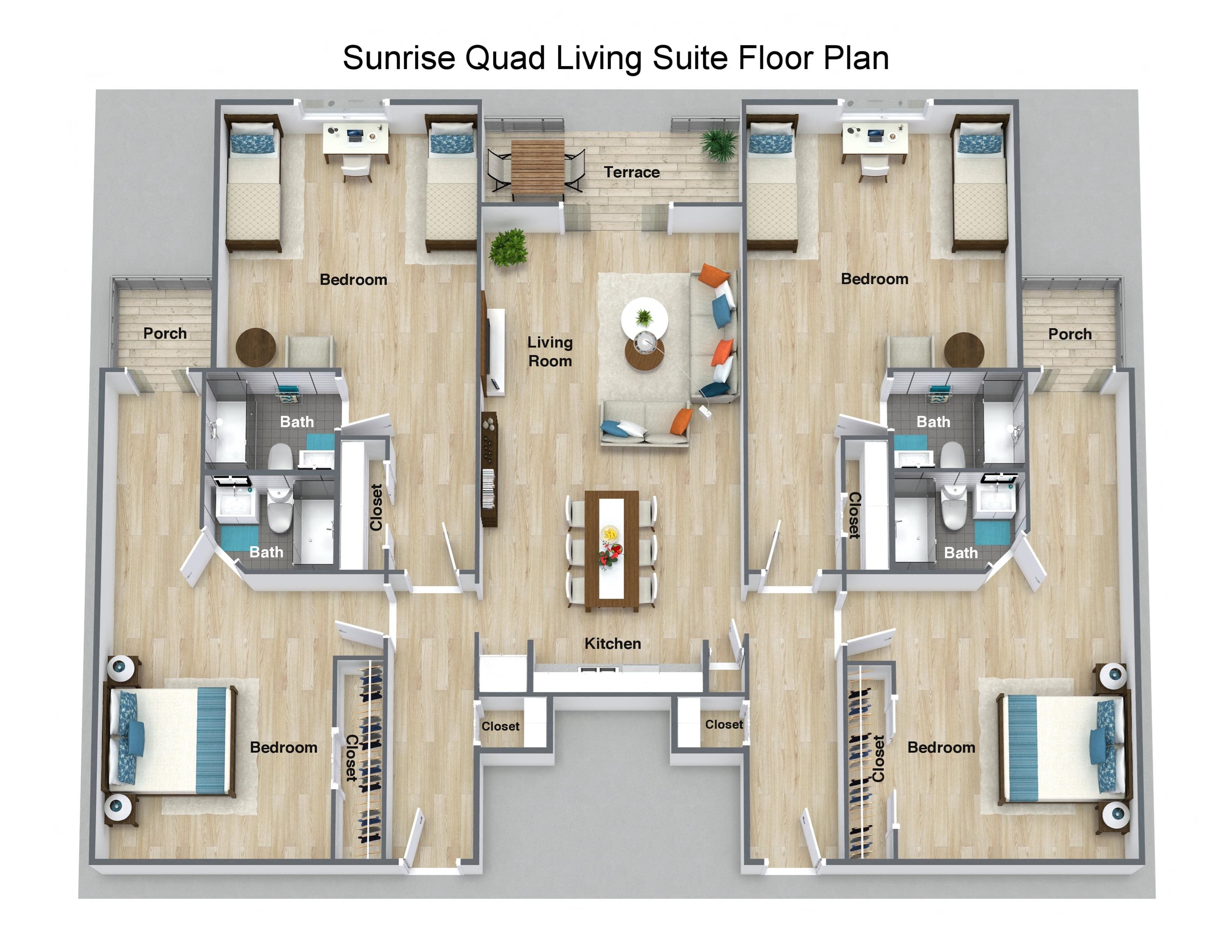 Sunrise Quad Living Suite Sunrise Quad Living Suite at Pacifica Senior Living Sunrise, 33351